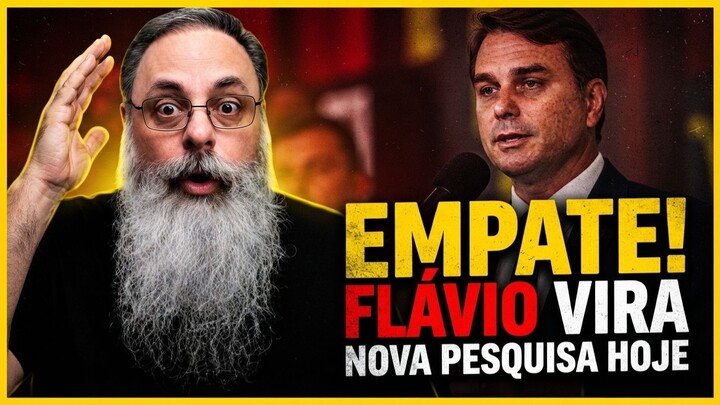 PESQUISA CONFIRMA CRESCIMENTO E VITÓRIA DE FLÁVIO BOLSONARO