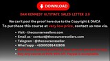 Dan Kennedy Ultimate Sales Letter 2.0