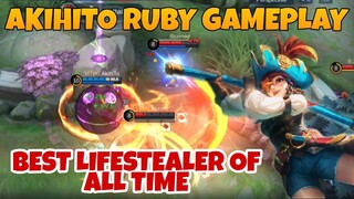 AKIHITO RUBY GAMEPLAY | RUBY PIRATE PARROT GAMEPLAY | BEST BUILD FOR RUBY | MLBB