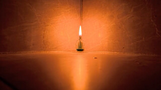 The Stunning Beauty of a Camphor Oil Lamp in Flames