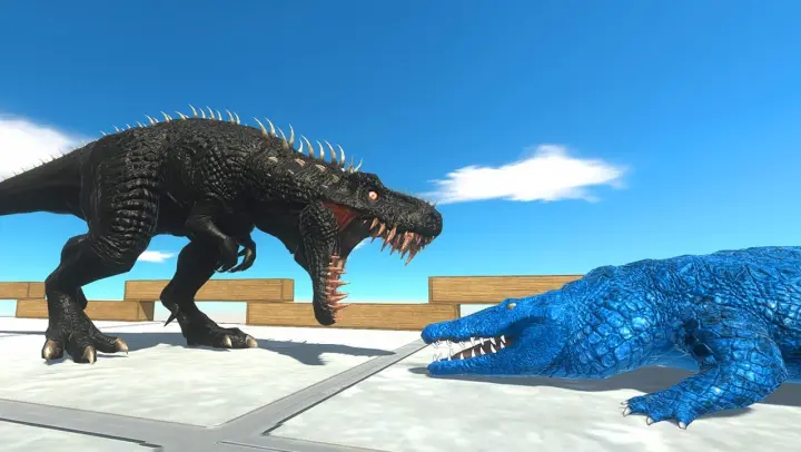 Black Indominus Rex Challenge - Animal Revolt Battle Simulator