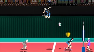 [Volleyball Game] The Spike——Excuse me, you are the rabbit, right? You jump higher than the audience