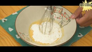 Bánh crepe ngàn lớp kem trứng 1 #amthuc