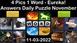 4 Pics 1 Word - Eureka! - 03 November 2022 - Answer Daily Puzzle + Bonus Puzzle