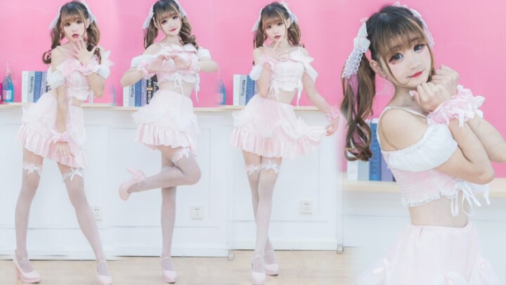 Adik kecil ini manis banget! Tarian manis cewek pink ❤Twice-Likey❤