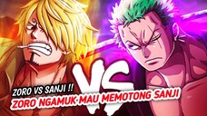 MOMEN ZORO NGAMUK INGIN MEMBUNUH SANJI KARENA MEREMEHKANNYA !! ONE PIECE TERBARU