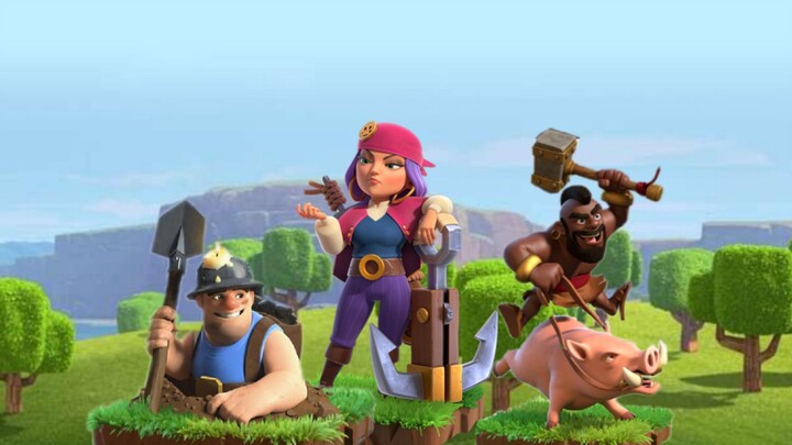 Gameplay Queen walk + Miner hog in war clan🔥