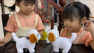 #68 Đồ Chơi Chó Con Biết Đi Biết Sủa Biết Vẫy Đuôi Bằng Pin❤️Nanitv