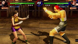 バーチャファイター eスポーツ　爆焔神パイvs爆焔神ウルフ　白塗りvs初代ポリゴン　動きはキレッキレ　Virtua Fighter esports