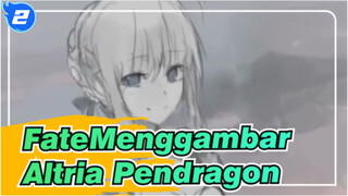 [Fate] Menggambar Altria Pendragon_2