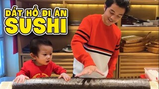 DẮT HỔ ĐI ĂN SUSHI SIÊU TO KHÔNG LỒ KHÔNG PHẢI CỦA BÀ TÂN | HYNAM