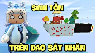 Meowpeo thử thách sinh tồn trên Con Dao Của Kẻ Sát Nhân trong Mini World