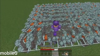 Giáp nether + táo enchance vs 1000 ravenger #game
