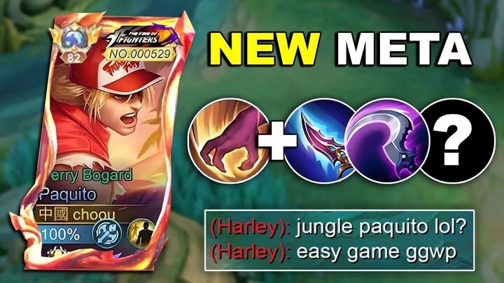 PAQUITO JUNGLE = UNLI WIN!! TOP GLOBAL PAQUITO JUNGLE TUTORIAL - MLBB