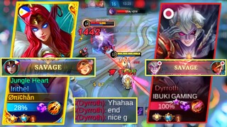IRITHEL VS TOP GLOBAL DYROTH!! = Intense Battle🔥 CRAZY COMEBACK + Savage !!!