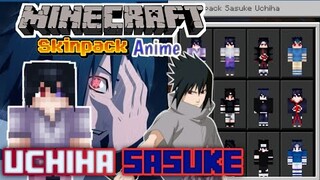Skinpack Uchiha Sasuke All suit Minecraft pocket edition All version