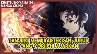 KNY S4 (192) Tanjiro MEMPRAKTEKKAN Jurus Pernafasan Matahari, Yang YORIICHI AJARKAN!!!