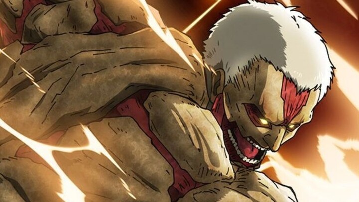 Reiner has yellow hair in human form, but why does his hair turn white after he transforms into a Ti