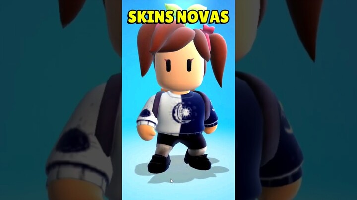 SKINS NOVAS vs SKINS ANTIGAS no STUMBLE GUYS