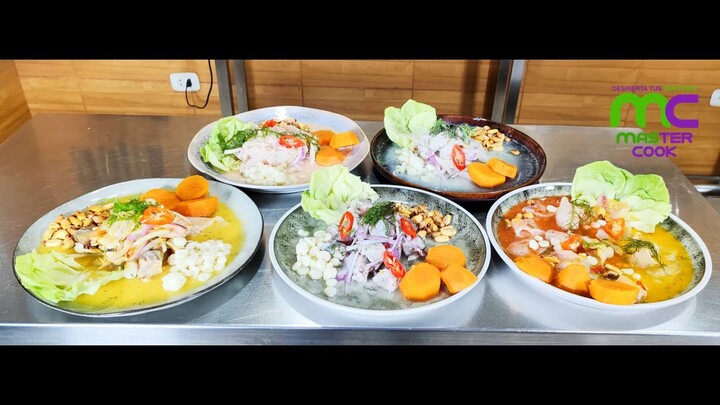 Ceviche de pescado y Tiraditos. RECETA PERUANA