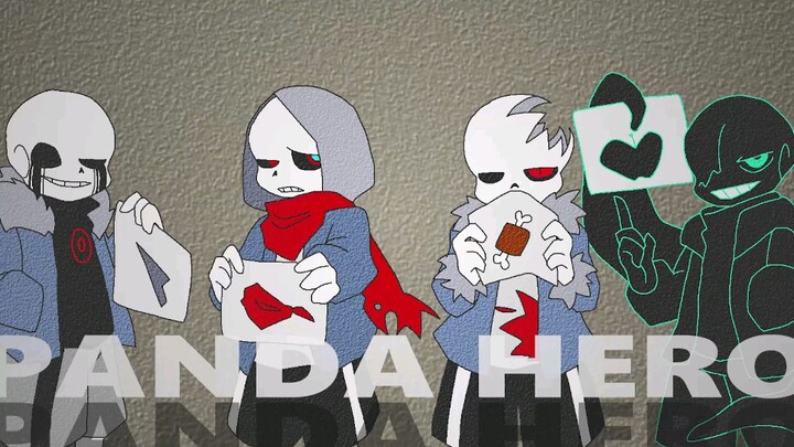 [undertale au handwriting] Panda Hero of the Evil Bone Group