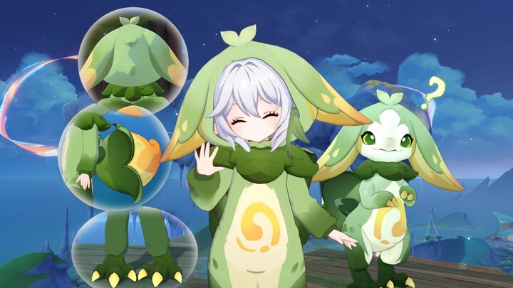แนชิดะ ชุดนอนลูกมังกรใบไม้ซ่อน [การแสดง MOD เก็นชินอิมแพกต์]