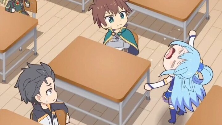 When Aqua cries, the more you coax her, the more she cries. If you treat her harshly, she will stop.