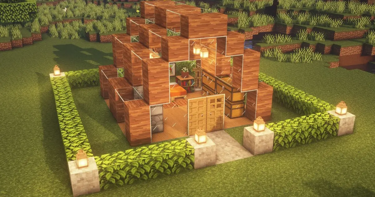 Minecraft Acacia And Glass House Bilibili