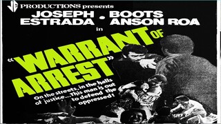 Warrant of Arrest 1979 (Tagalog Action/Crime Film) Philippines