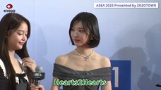 Hearts2Hearts appears on the red carpet