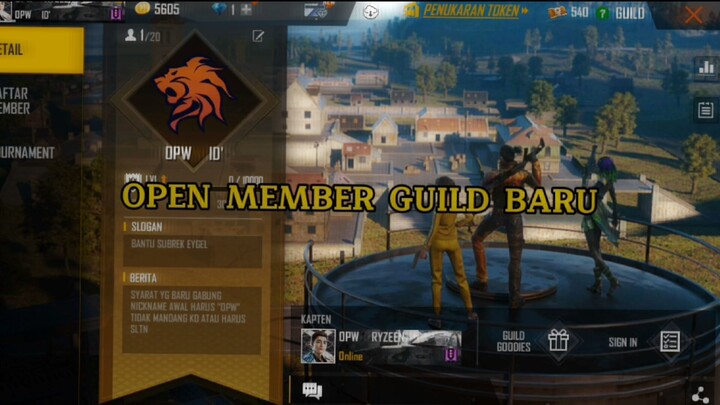 OPMEMB NIH NGAN ID GUILD: 3024838323 TIDAK MANDANG KD ATAUPUN AKUN HARUS SULTAN YG PENTING CN YAH