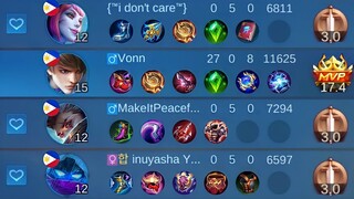PRO Gusion HARD CARRY Super Aggresive Solo Rank Game + SAVAGE
