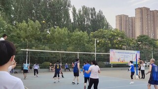 Super exciting long round! University Teacher U50 All-Star Volleyball Game!
