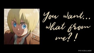 Flavorful Love | ASMR | Armin Arlert x Vampire! Listener