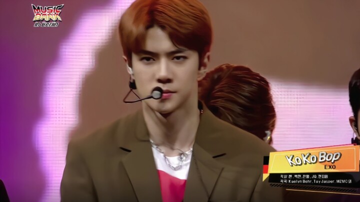 【4K】EXO live stage performance of "Ko Ko Bop" on October 31, 2018