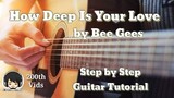 How Deep Is Your Love - Bee Gees Guitar Chords (Step by Step Guitar Tutorial)