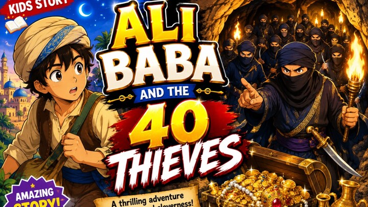 Ali Baba and the 40 Thieves 💰⚔️ Bedtime Stories for Kids in English | Tiny Tales Tv