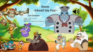 Cuphead ALL VOICE LINES DLC, Inkwell 1,2,3,4, Hell, King's Leap | Cuphead Sound SFX