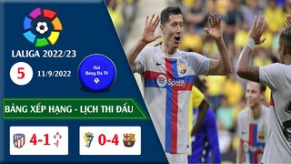 Kết quả & Bảng xếp hạng Vòng 5 LaLiga Tây Ban Nha 22/23, lịch thi đấu