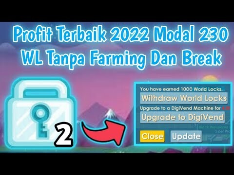 Profit Trading Terbaik Modal 230 WL ke 1000 WL? | Trading Item Rare | Growtopia Indonesia