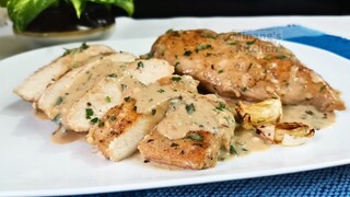 CHICKEN BREAST IN WHITE SAUCE | Creamy Chicken RECIPE | Chicken With White Sauce | How To Cook