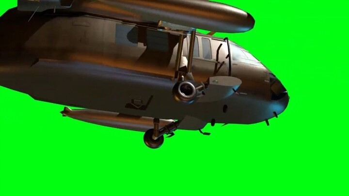 แชร์ฟุตเทจฉากเขียวเอฟเฟกต์เฮลิคอปเตอร์