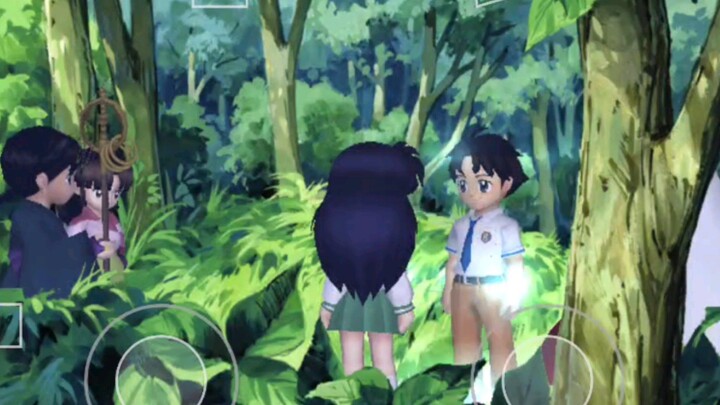 Inuyasha Secret of the Cursed Mask clip Ending (Boy Kururugi)