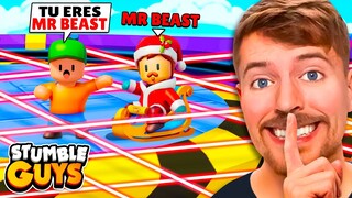 Me HAGO PASAR por MR BEAST en STUMBLE GUYS y ESTO PASÓ…😱