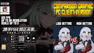 PC CLIENT VERSION (BETA) COMPARISON HIGH AND LOW SETTING  | AETHER GAZER