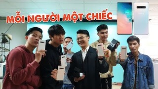 SẾP HUY TẶNG KỀN KỀN TEAM MỖI NGƯỜI MỘT MÁY GALAXY S10+