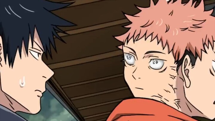 [Parodi Jujutsu Kaisen] Knotweed bermuka dua [Jūjutsu Kaisen]