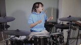 [Drums] Sword Art Online OP LiSA (Oribe Risa) "Crossing Field" drummer Haru's explosive cover!