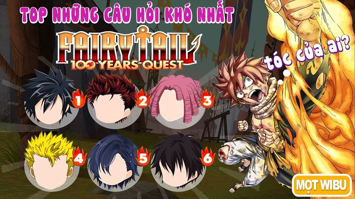 Fairy Tail "Nhiệm Vụ 100 Năm" Top Những Câu Hỏi Siêu Khó | Anime Nhanh Trí #3