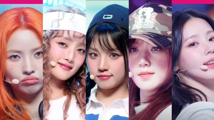 直观感受首场打歌五人副歌部分对比
